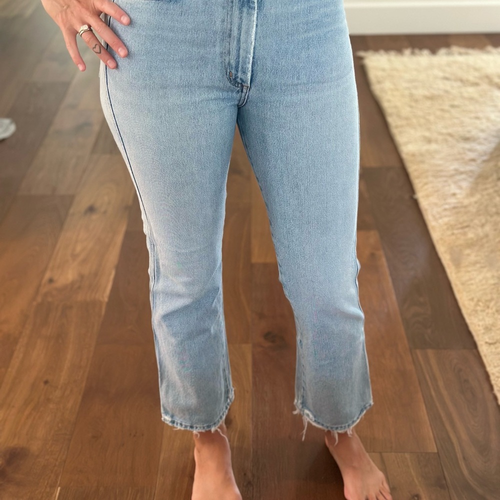 Agolde Sky Blue Ankle Jeans